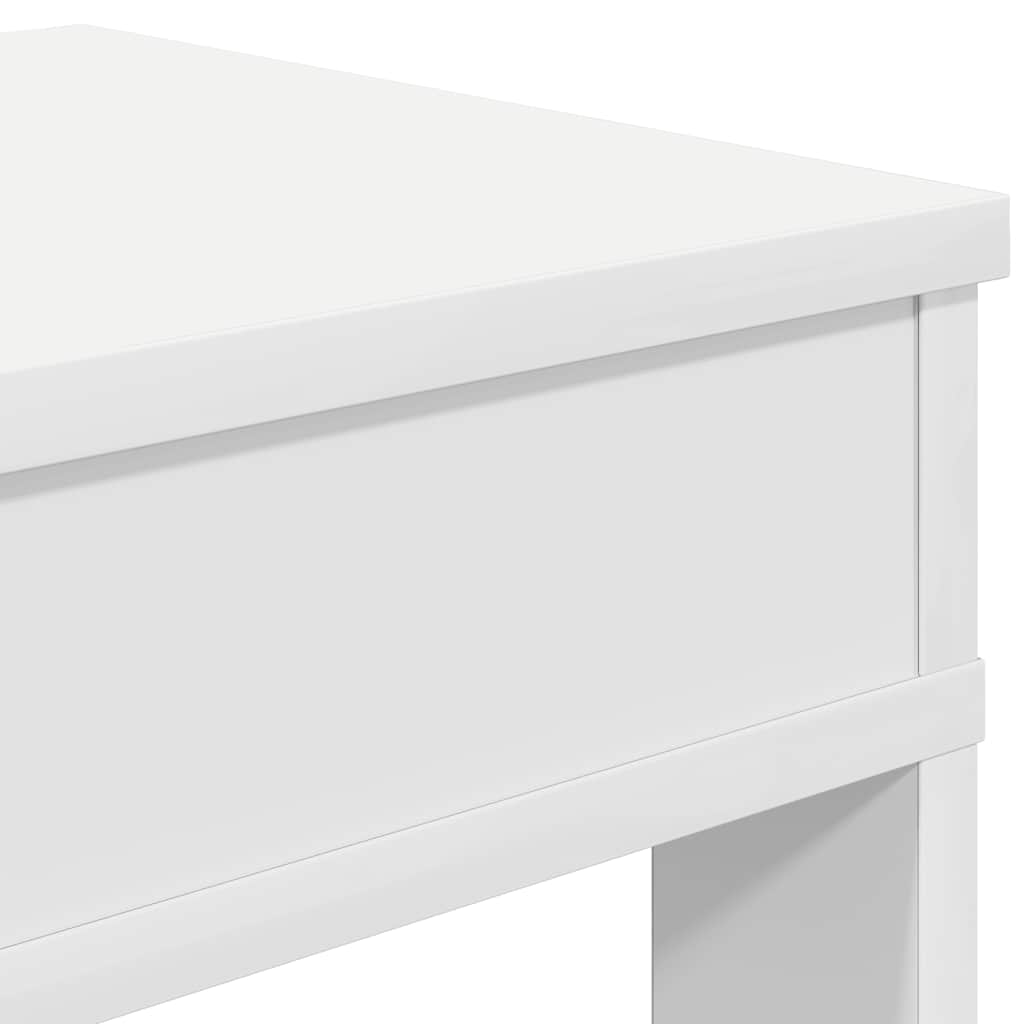 Pantofar, alb, 60x30x98 cm, lemn prelucrat