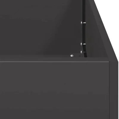 Jardinier antracit 40x40x40 cm Oțel laminat la rece, 2 bucati