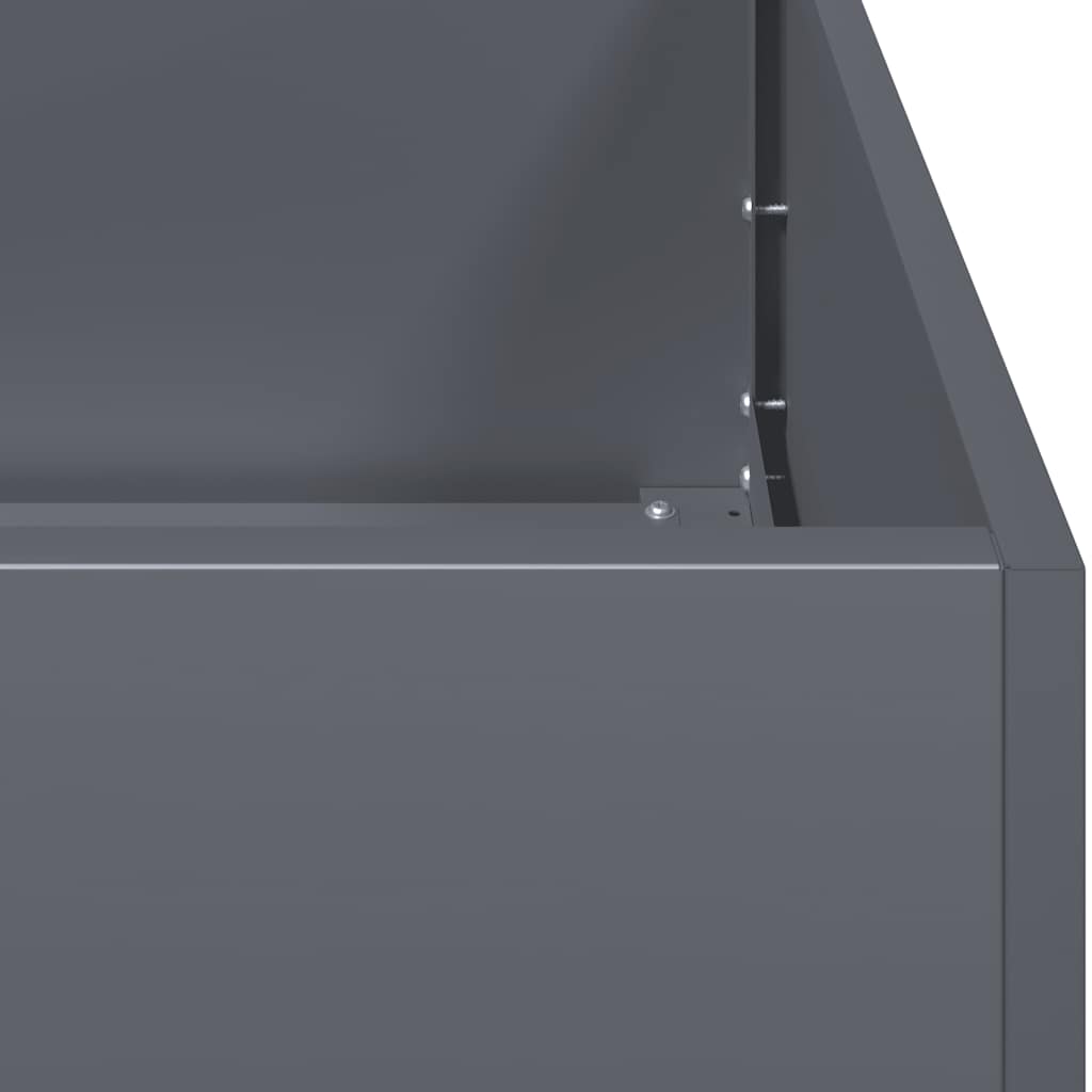 vidaXL Jardinieră Antracit 100x100x80 cm Oțel