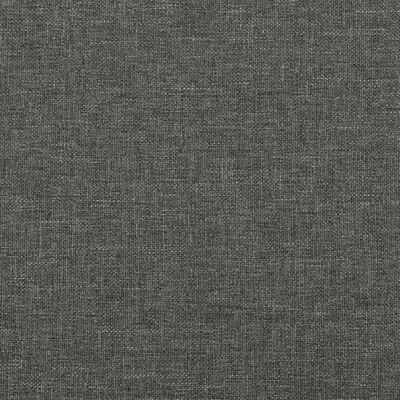 Cadru de pat fără saltea, gri închis, 140x200 cm, textil