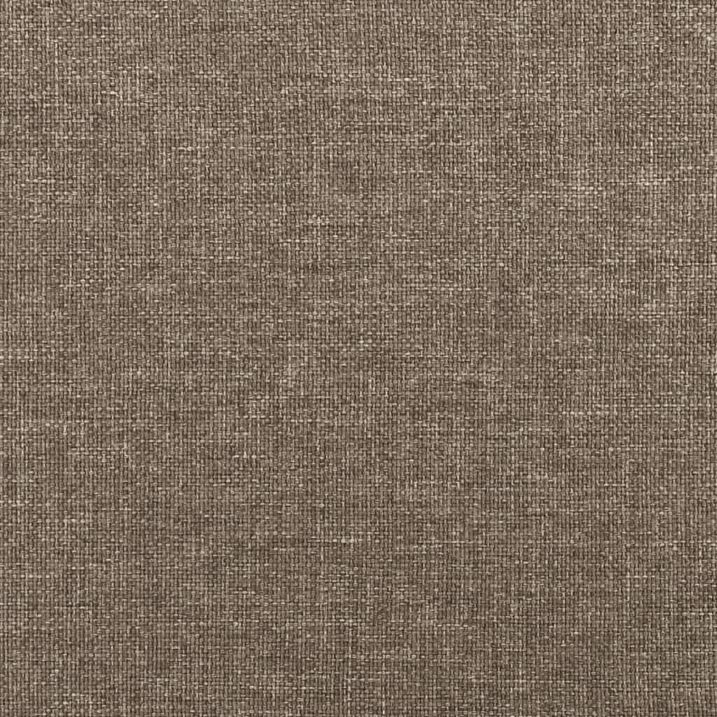 Cadru de pat fără saltea Taupe 90x200 cm țesătură