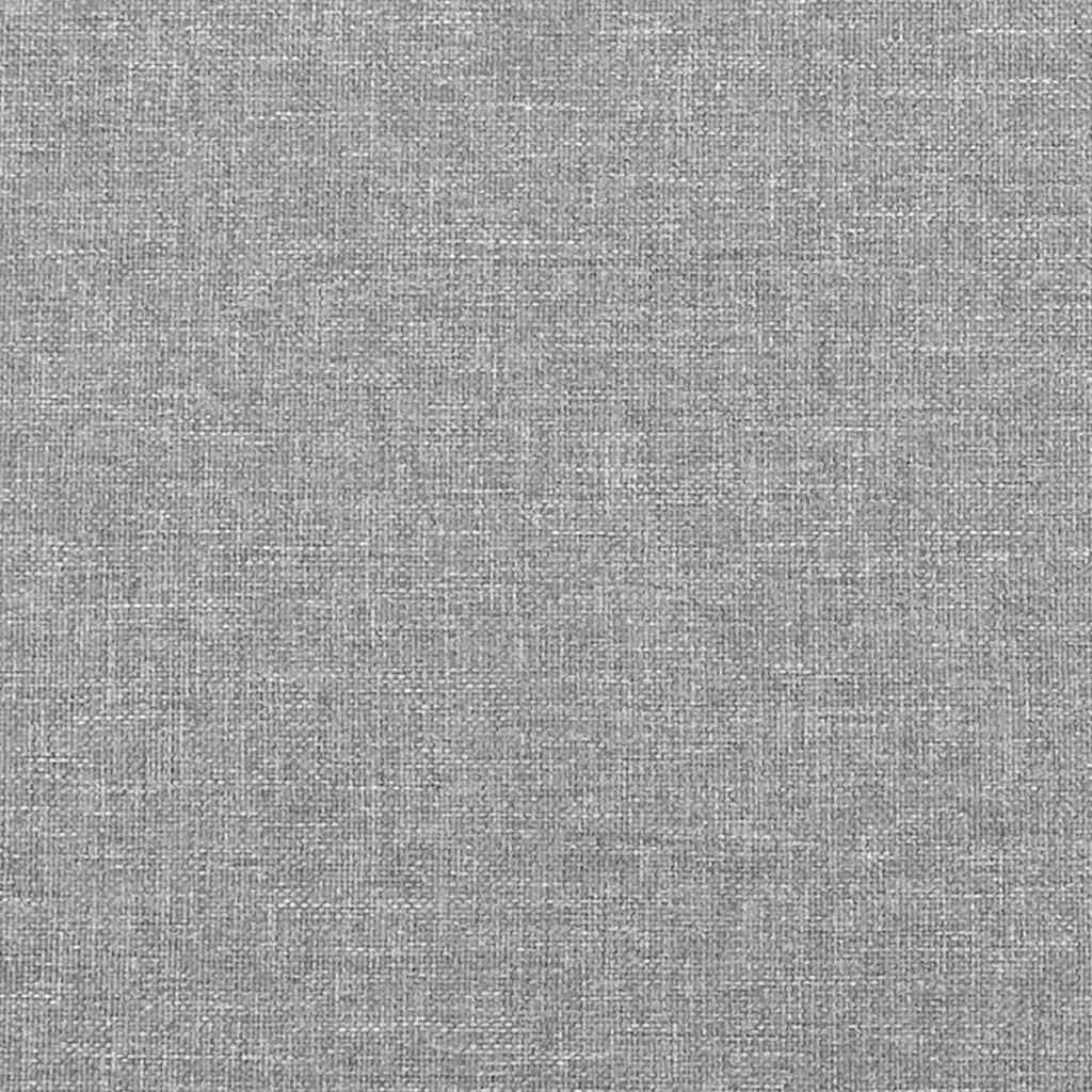 Cadru de pat fără saltea, gri deschis, 140x190 cm, textil