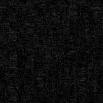 Canapea, 2 locuri, negru, material textil