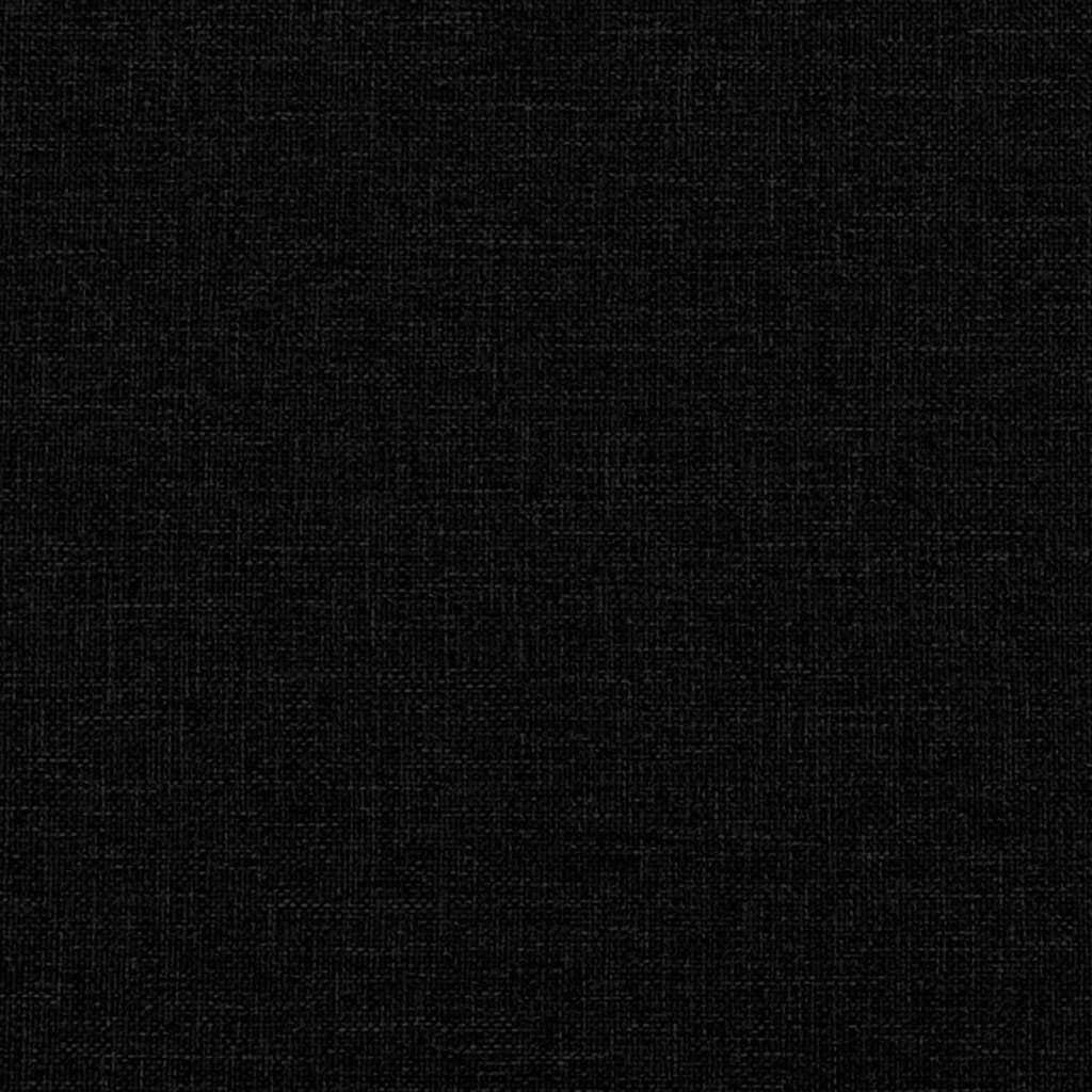 Cadru de pat fără saltea, negru, 140x200 cm, textil