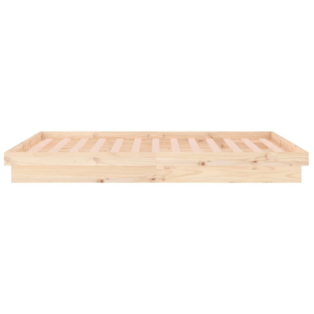 Cadru de pat cu LED, 200x200 cm, lemn masiv