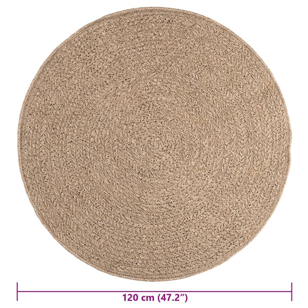 Covor ZIZUR, aspect iută, 120 cm, pentru interior și exterior