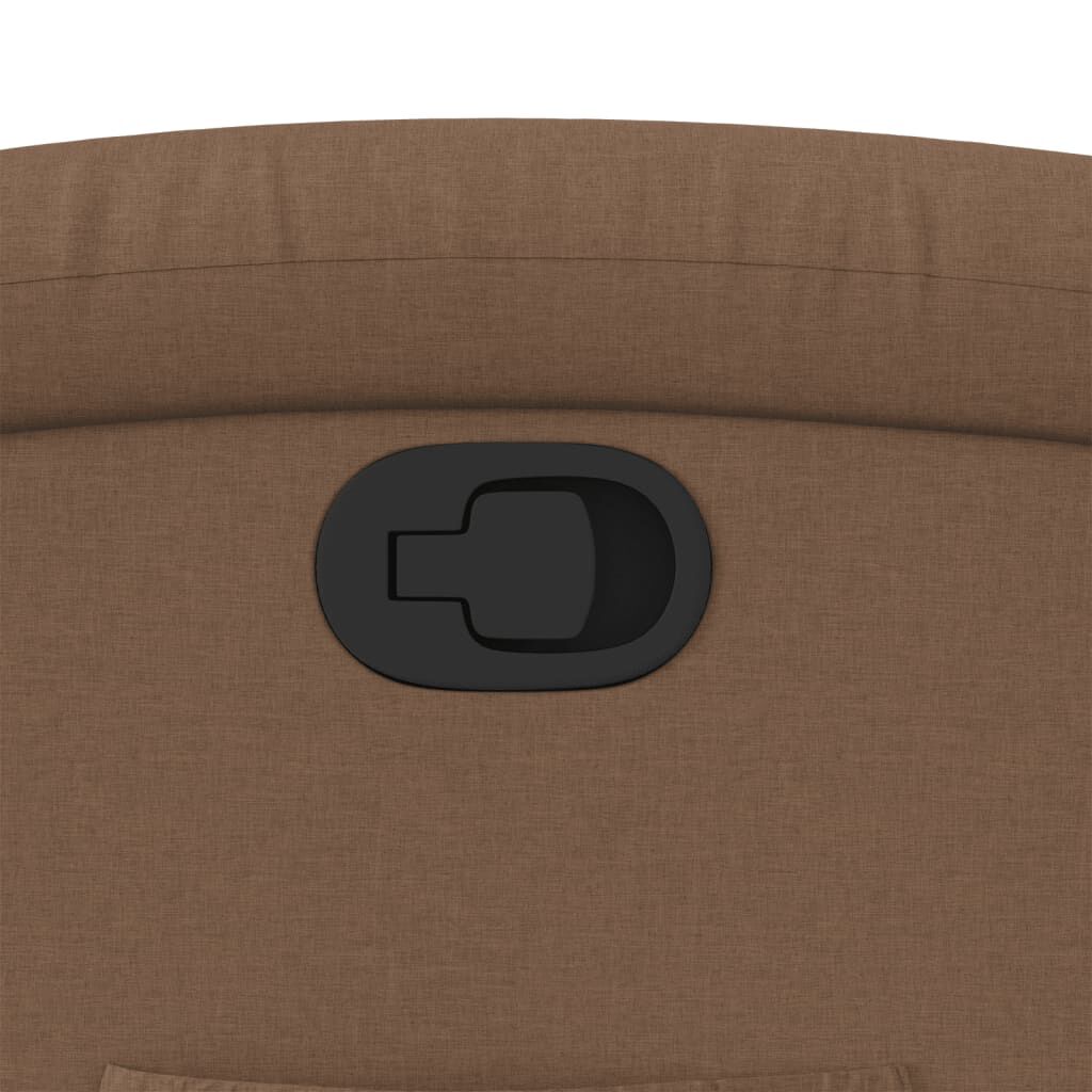 Fotoliu rabatabil, maro, material textil