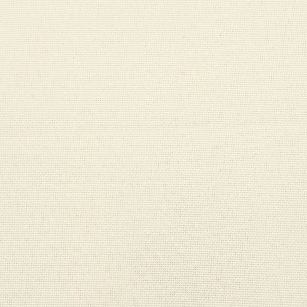 Perne scaun cu spătar mic, 6 buc., crem, textil oxford
