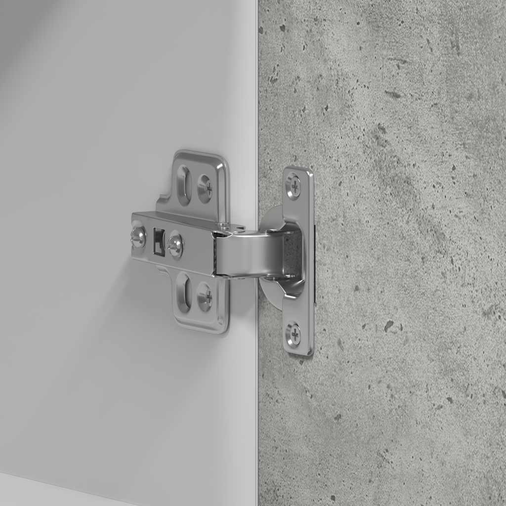 Dulap suspendat “Lyon”, gri beton, 60x31x60 cm, lemn prelucrat