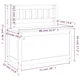 Banca, gri, 80x41x77 cm, lemn masiv de pin
