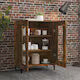 Dulap , stejar fumuriu, 69,5x34x90 cm, lemn compozit,