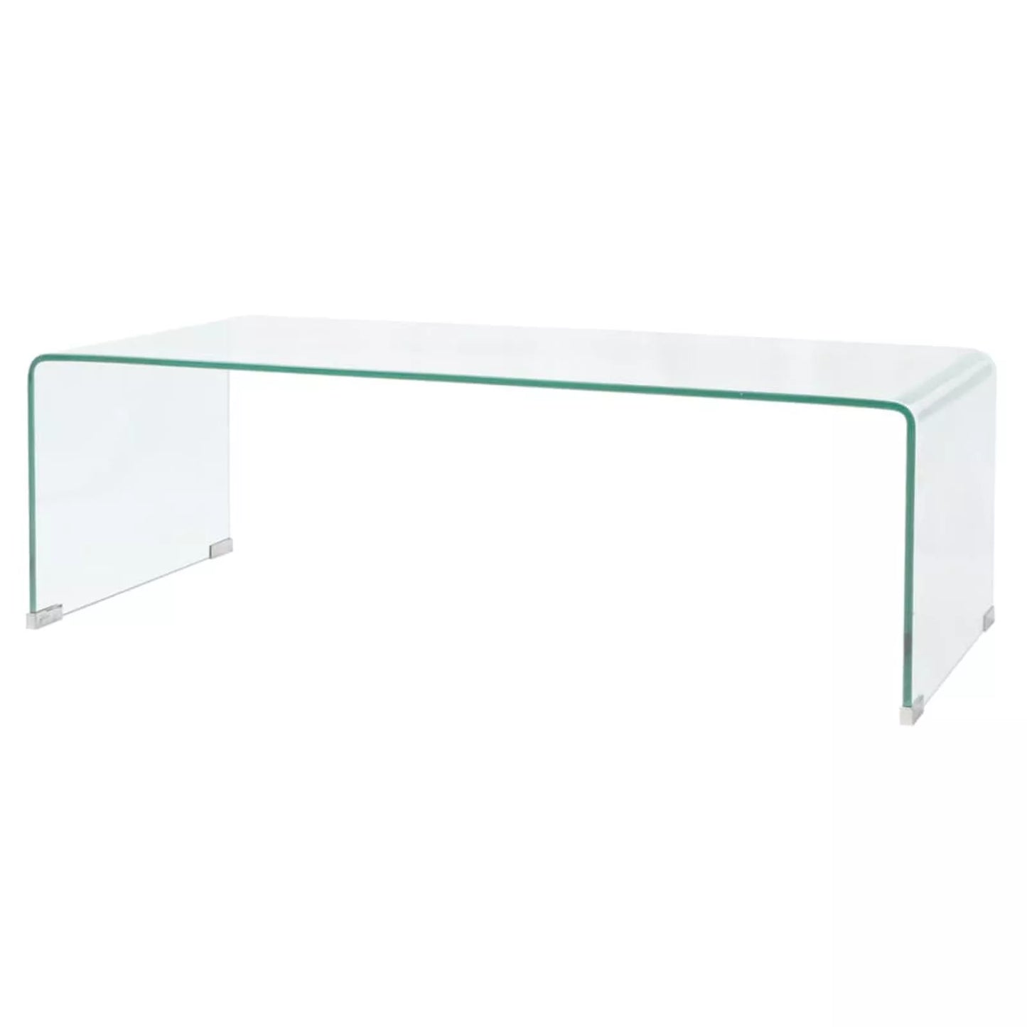 Masă de cafea 98x45x30 cm Sticlă securizată Transparentă