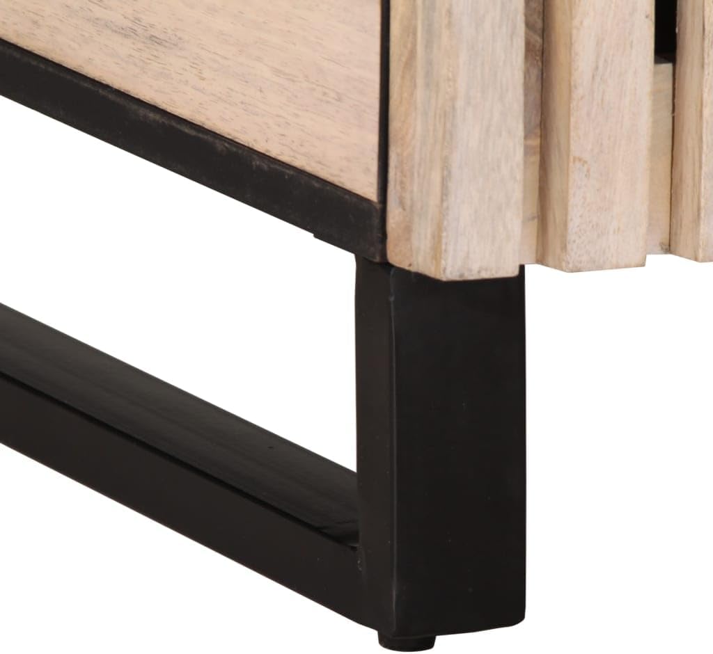 Noptieră, maro, 50x34x60 cm, lemn masiv de mango