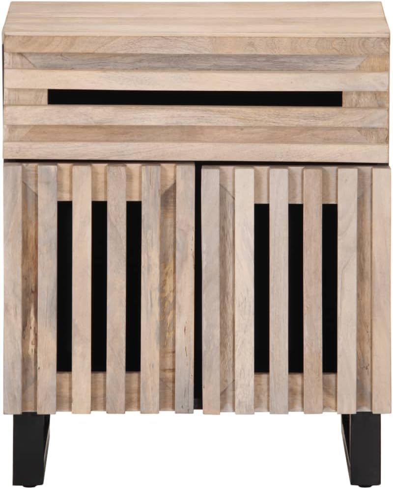 Noptieră, maro, 50x34x60 cm, lemn masiv de mango