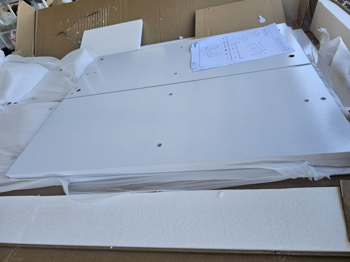 Birou de scris, 120 x 60 x 75 cm, alb