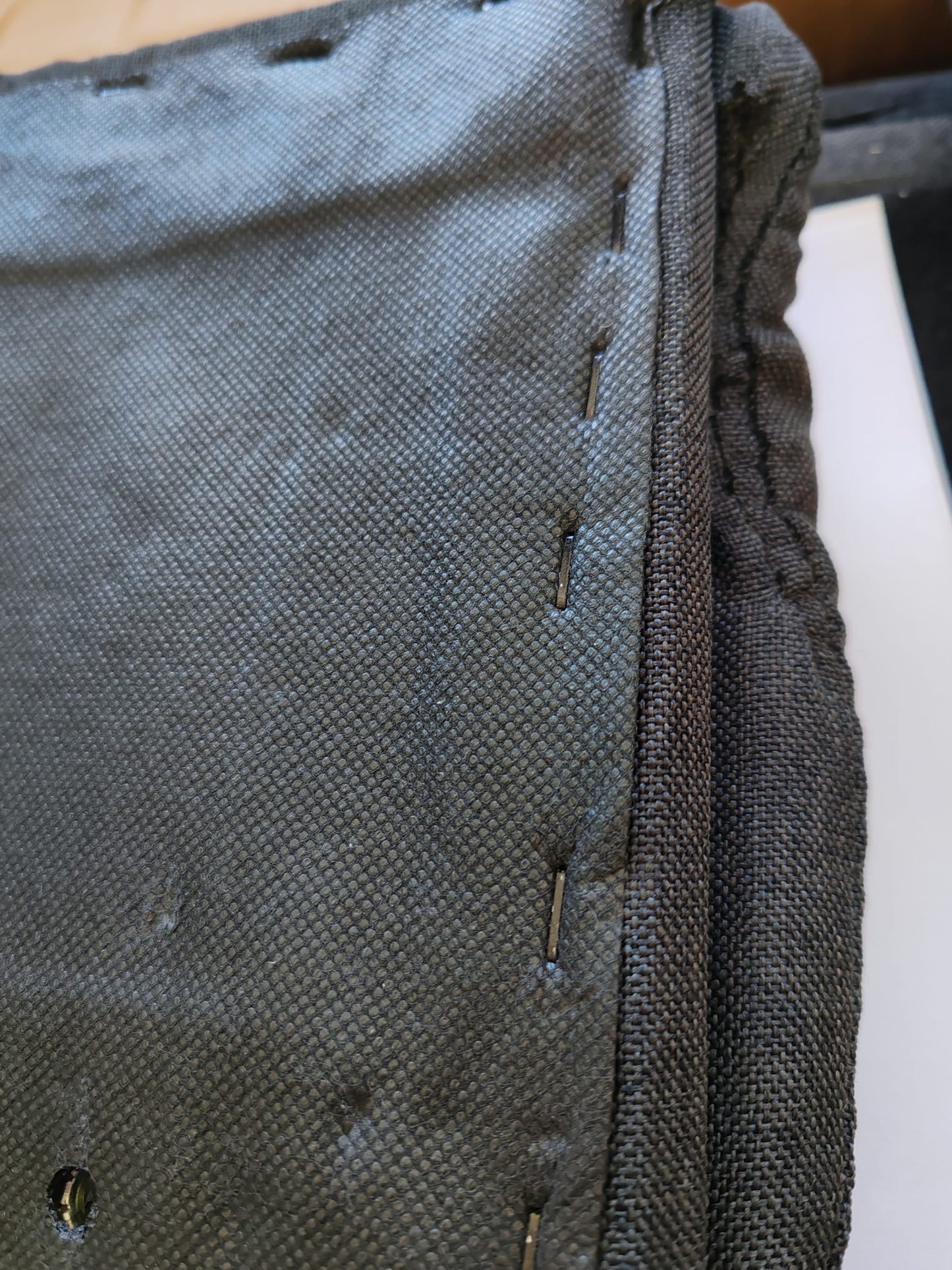 Fotoliu rabatabil, negru, material textil