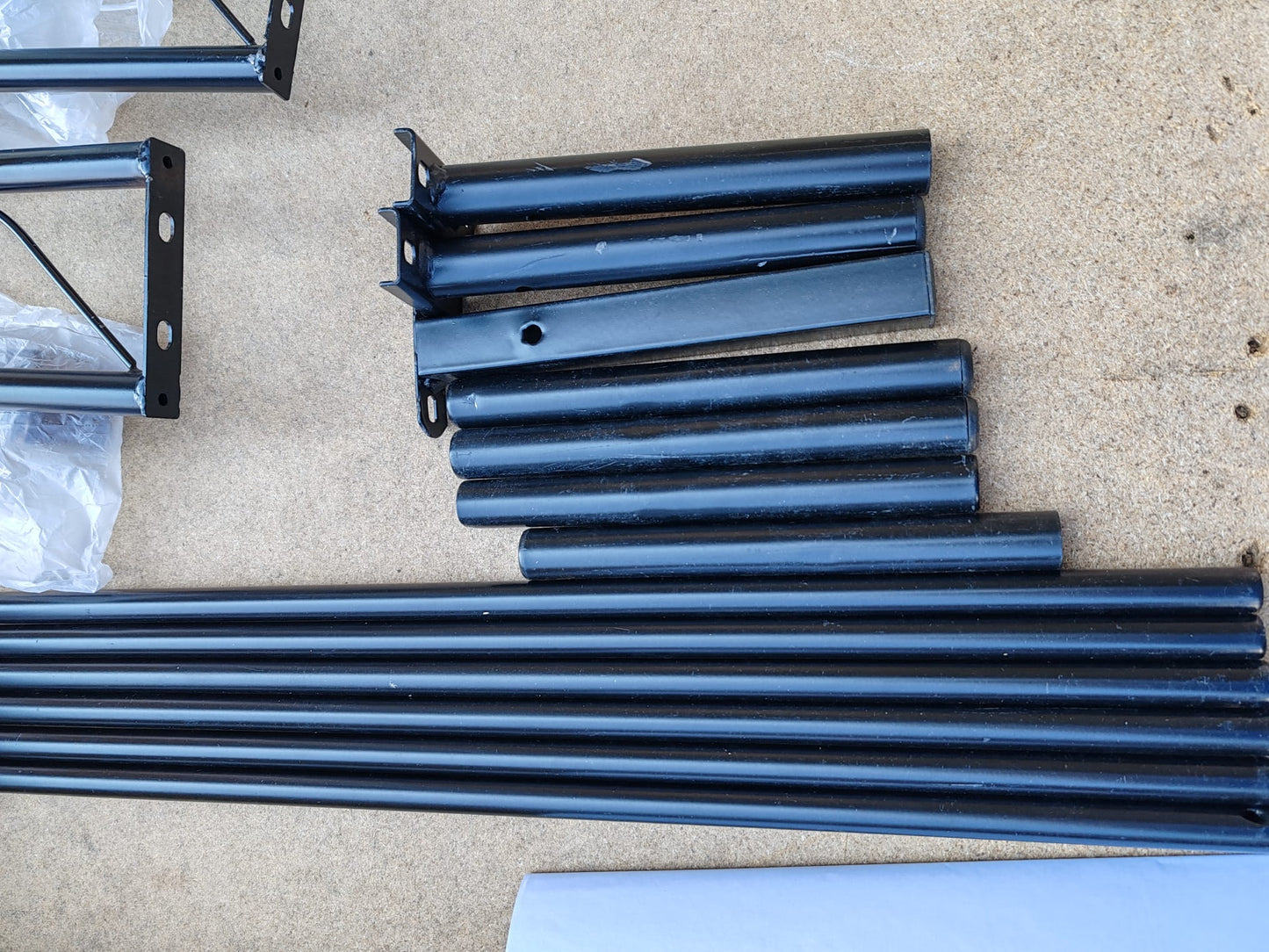 Cadru de pat, negru, 120 x 200 cm, metal
