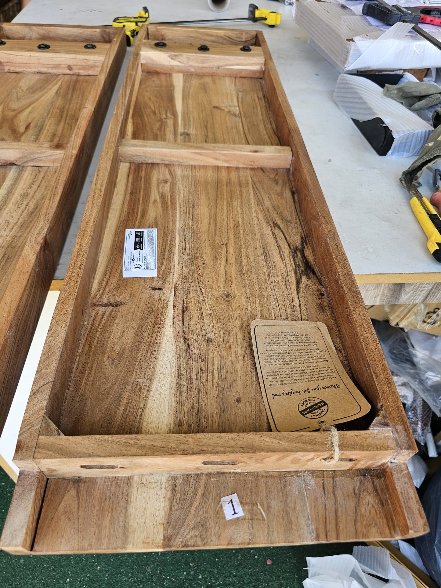 Comoda TV, lemn masiv de acacia