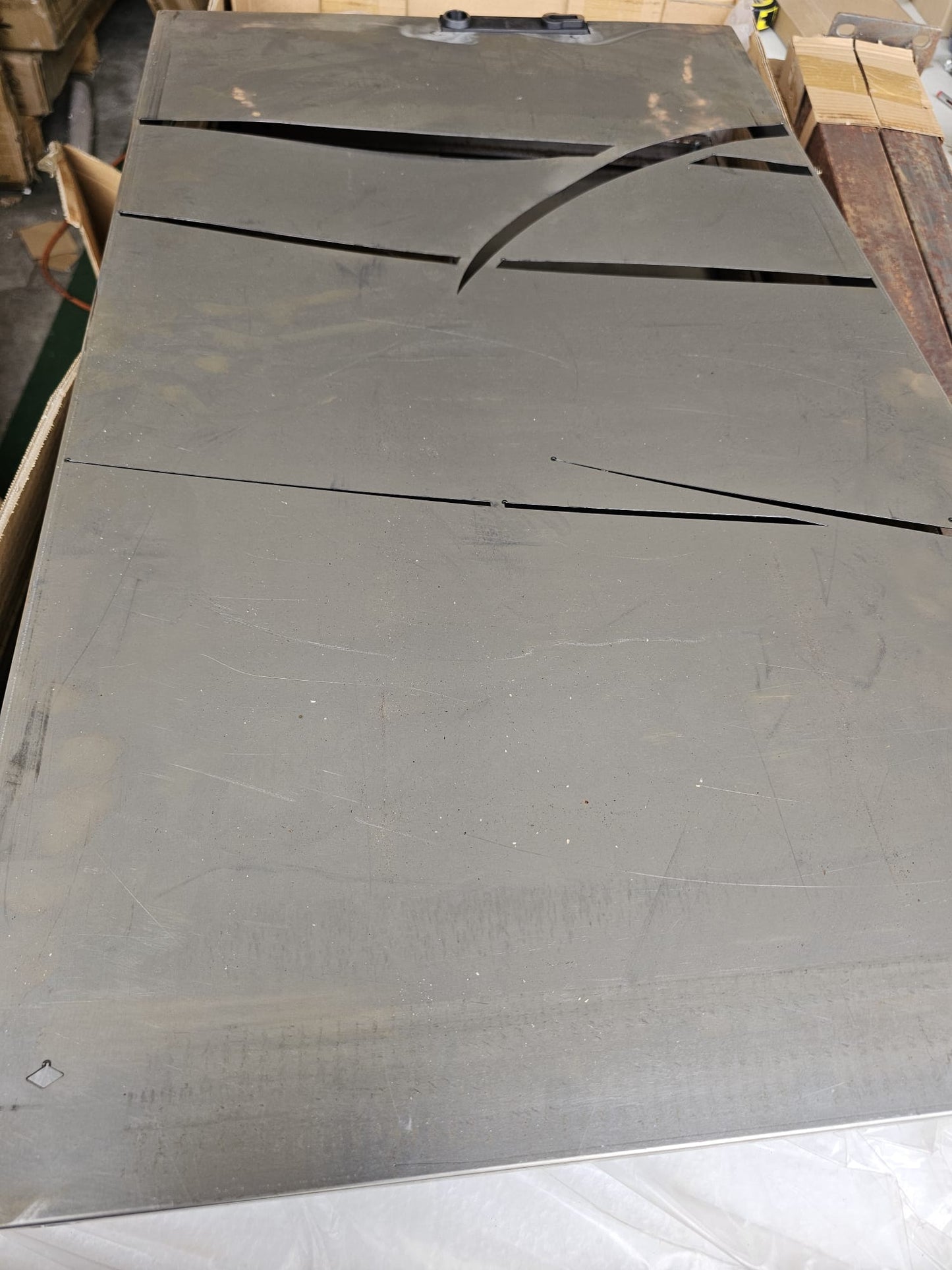 Poartă pentru grădină, 105x205 cm, oțel corten, model iarbă