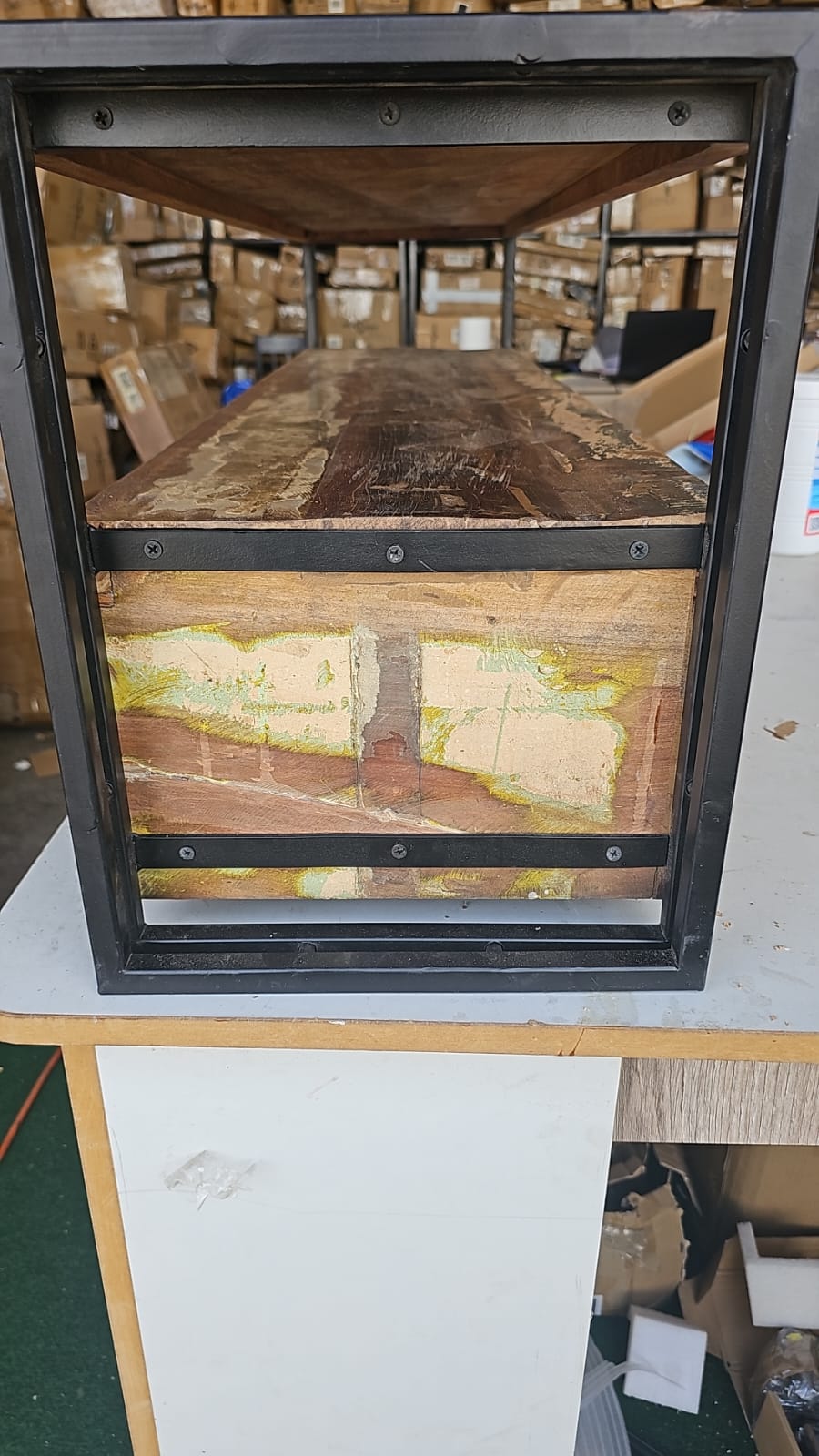 Comodă TV, 120 x 30 x 40 cm, lemn masiv reciclat