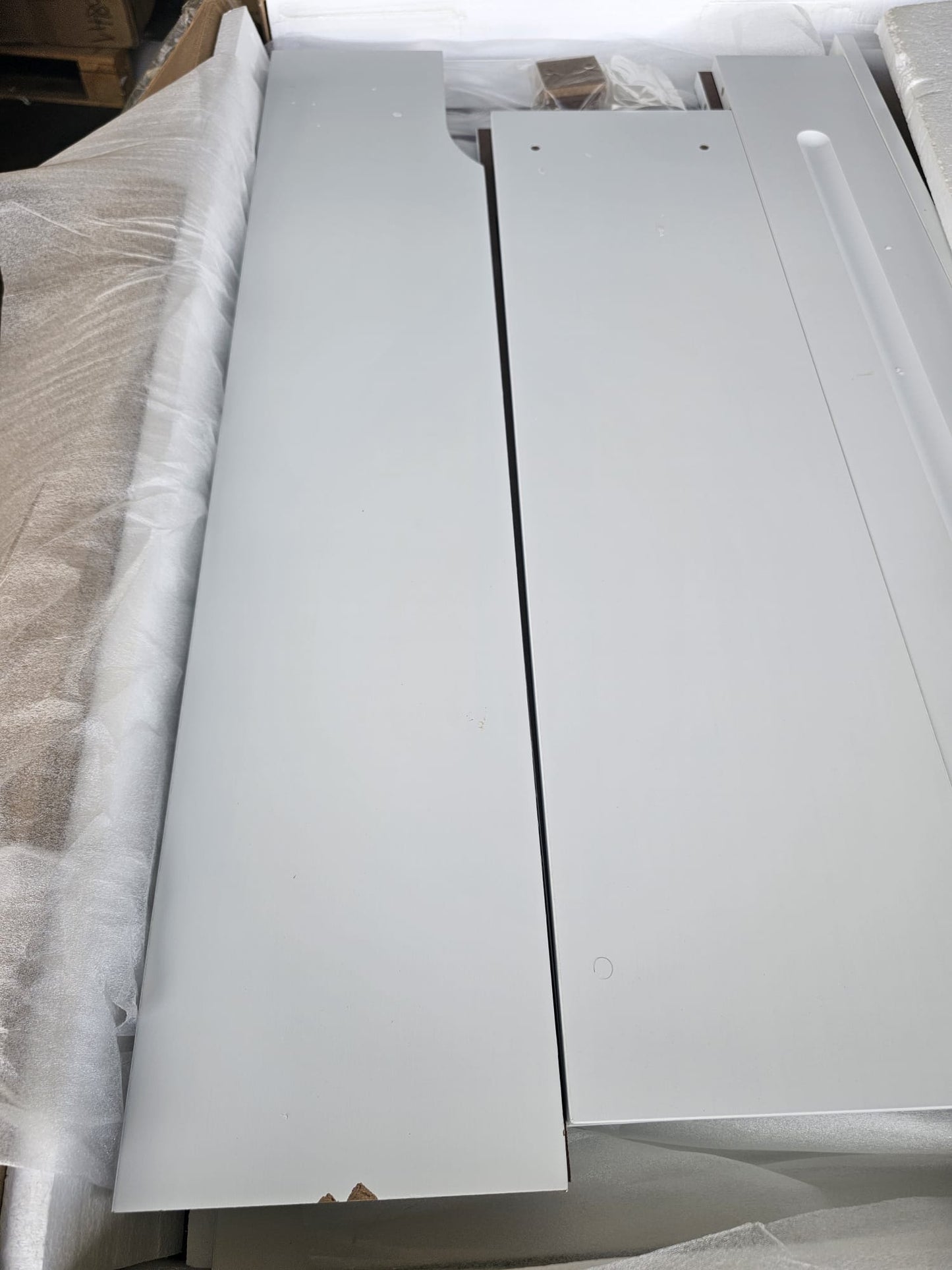 Mască pentru calorifer, alb, 205 cm, MDF