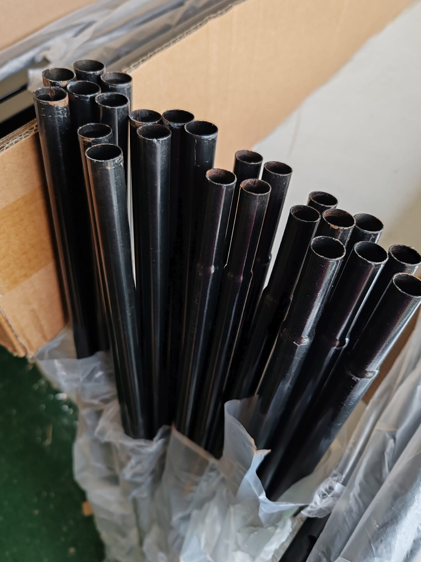 Cadru de pat, negru, 200 x 200 cm, metal