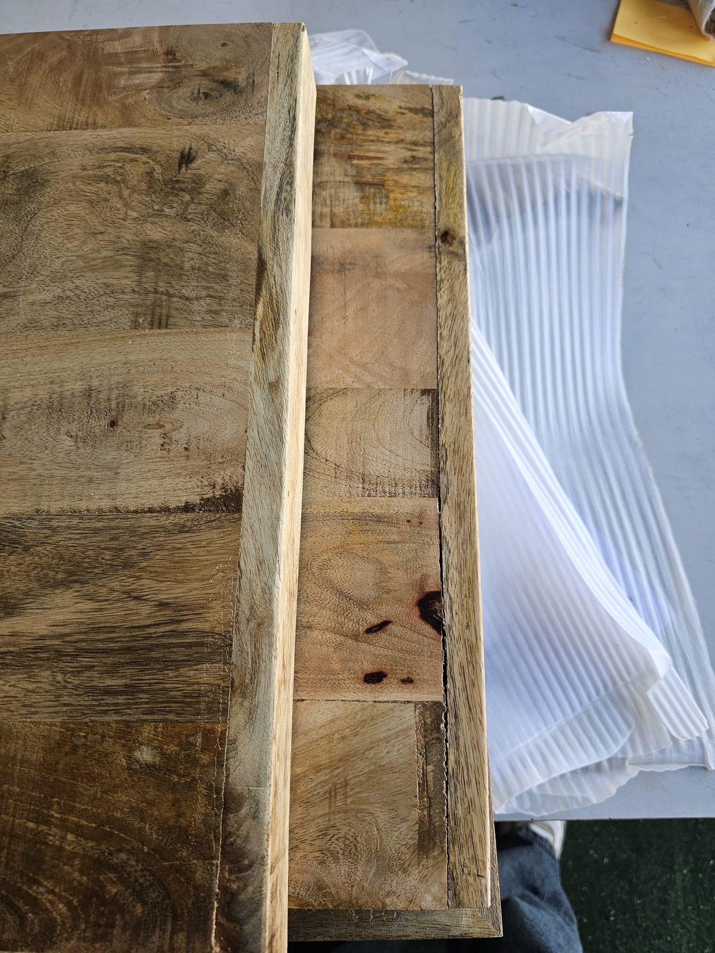 Masă de bucătărie, 180x90x76 cm, lemn masiv de mango nefinisat