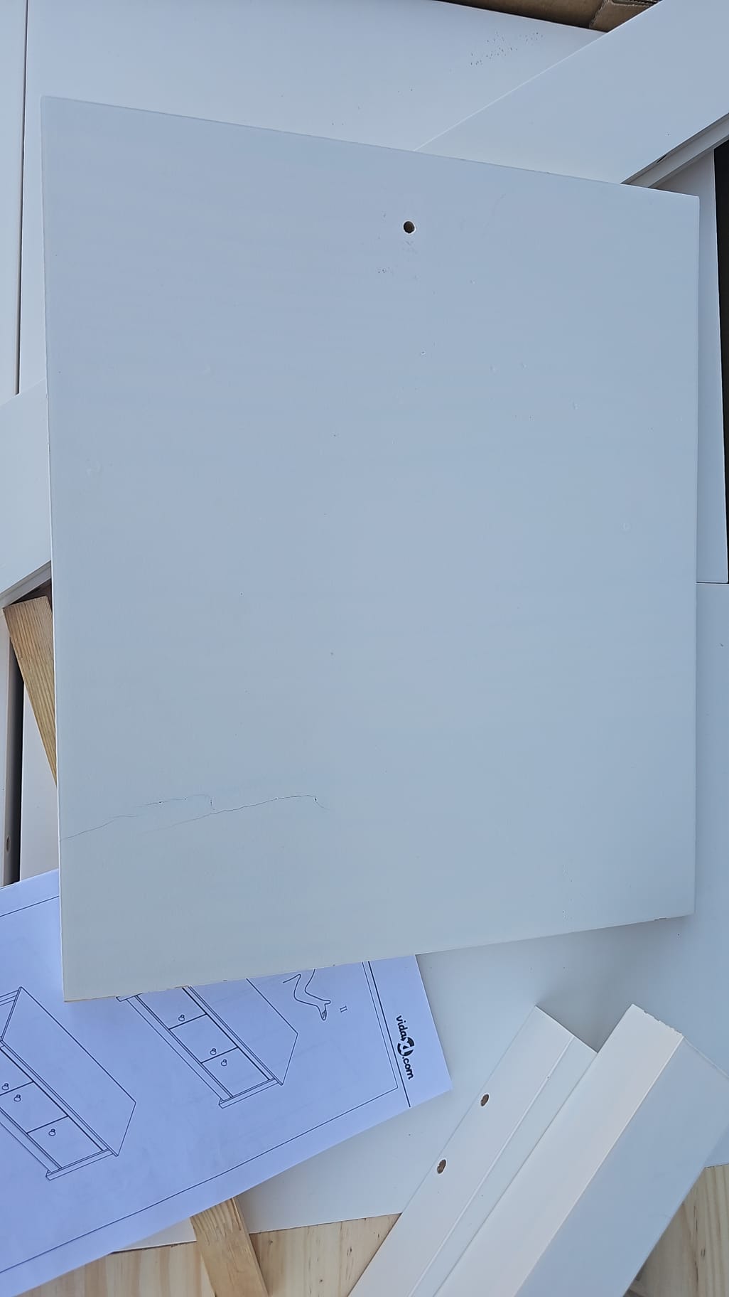 Dulap pentru pantofi, alb, 110x38x45,5 cm, lemn masiv pin