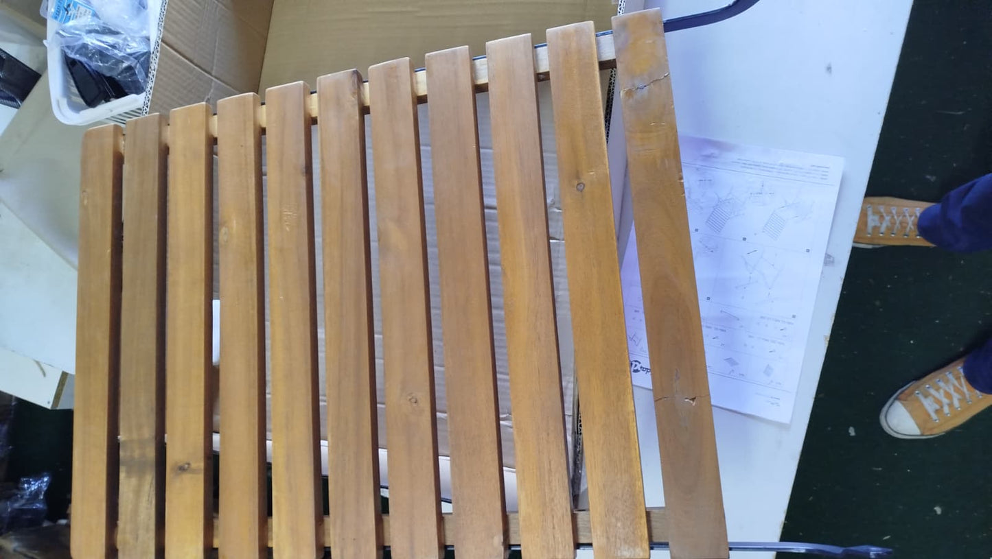 Scaune de grădină rabatabile, 2 buc., lemn masiv de acacia
