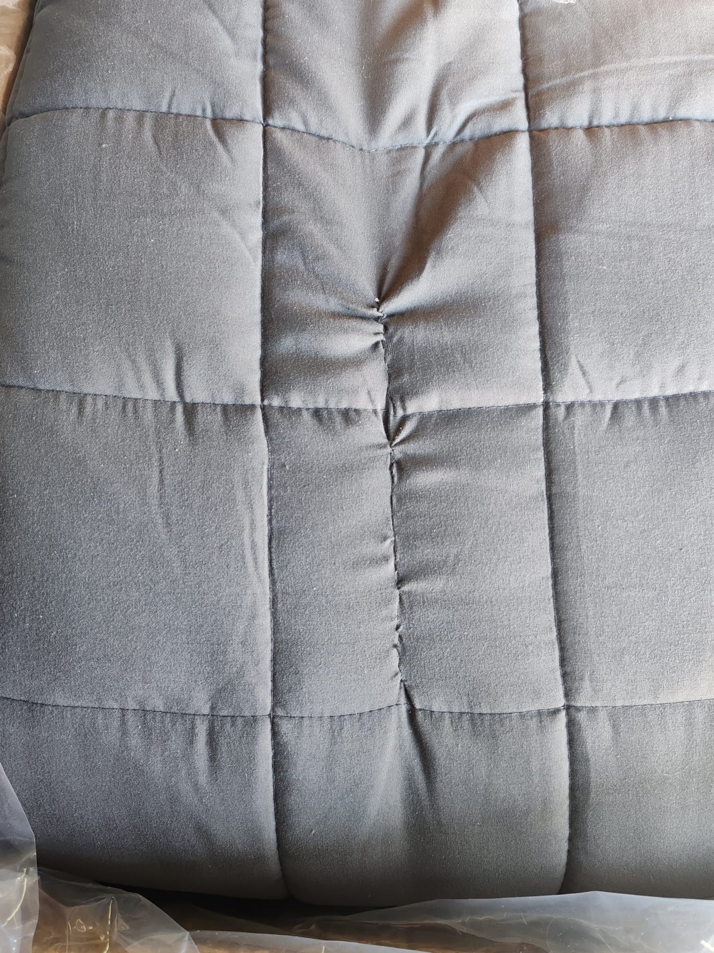 Pătură antistres, gri, 200x200 cm, 9 kg, material textil