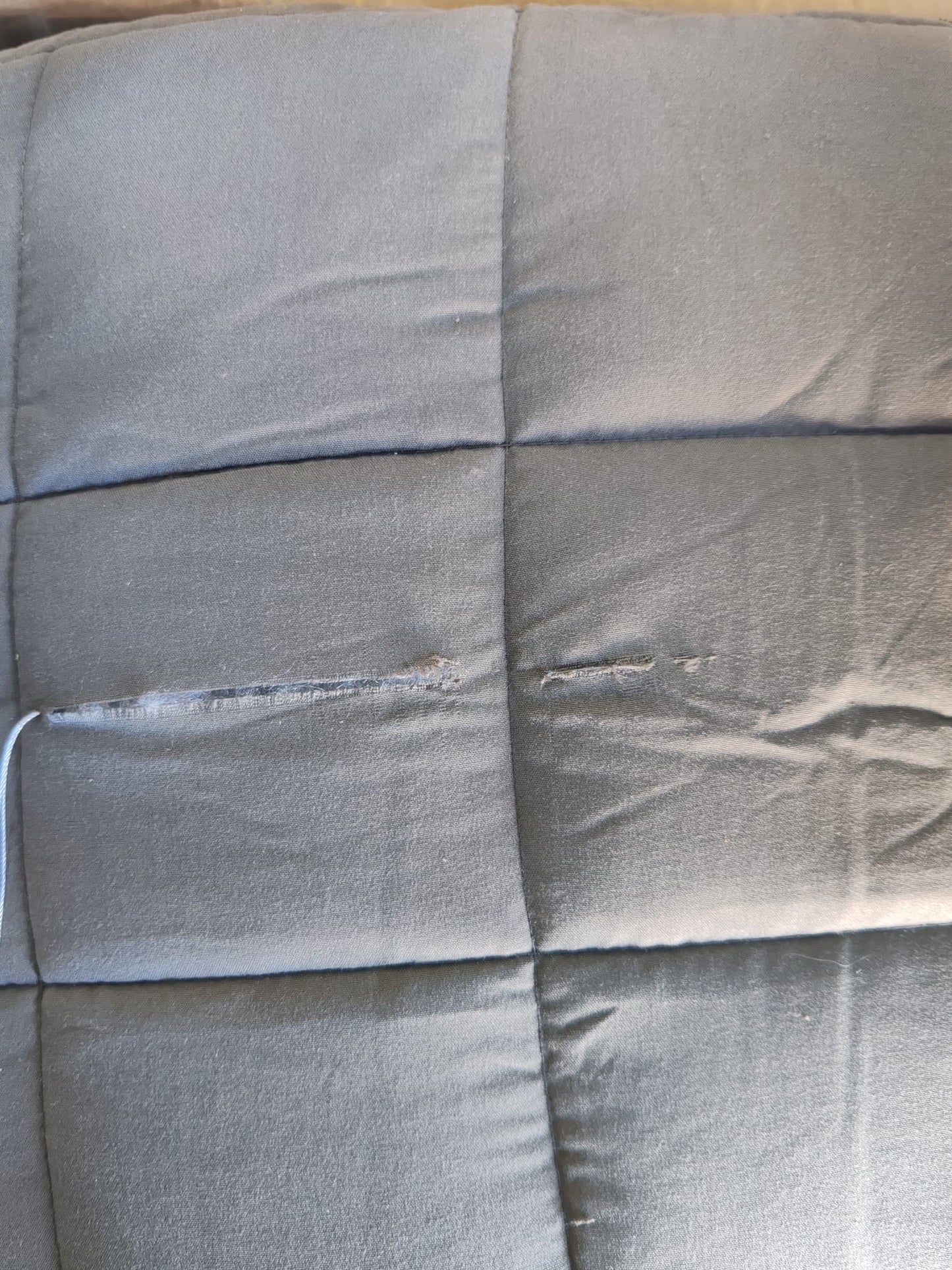 Pătură antistres, gri, 200x200 cm, 9 kg, material textil