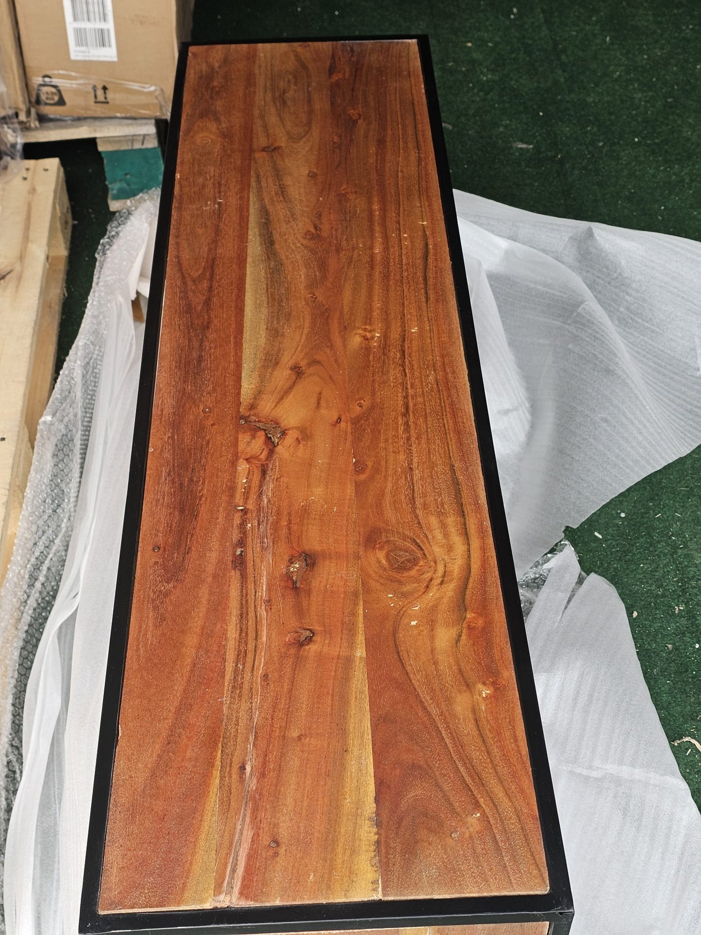 Comodă TV, 110x30x45, lemn masiv de acacia