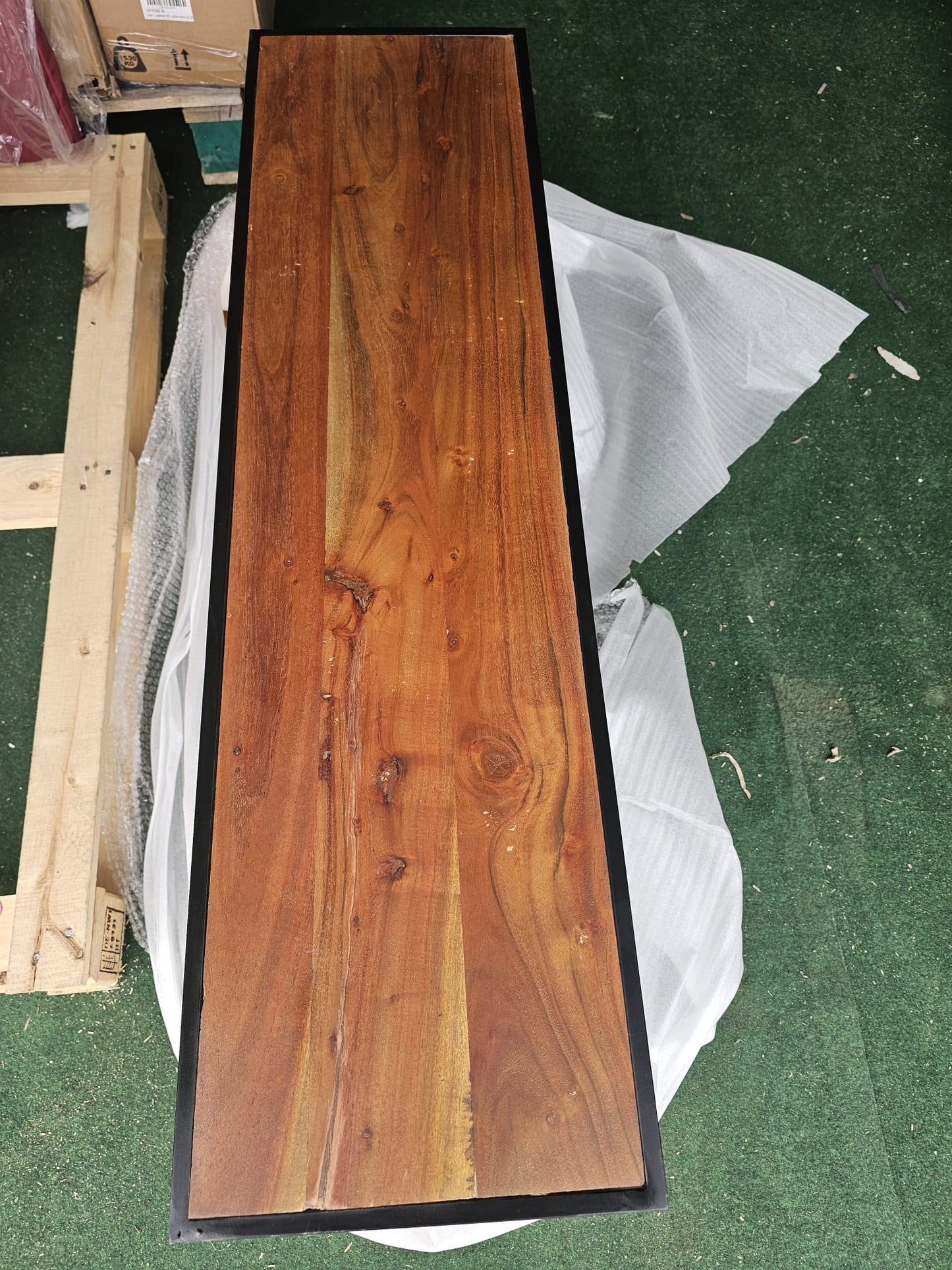 Comodă TV, 110x30x45, lemn masiv de acacia