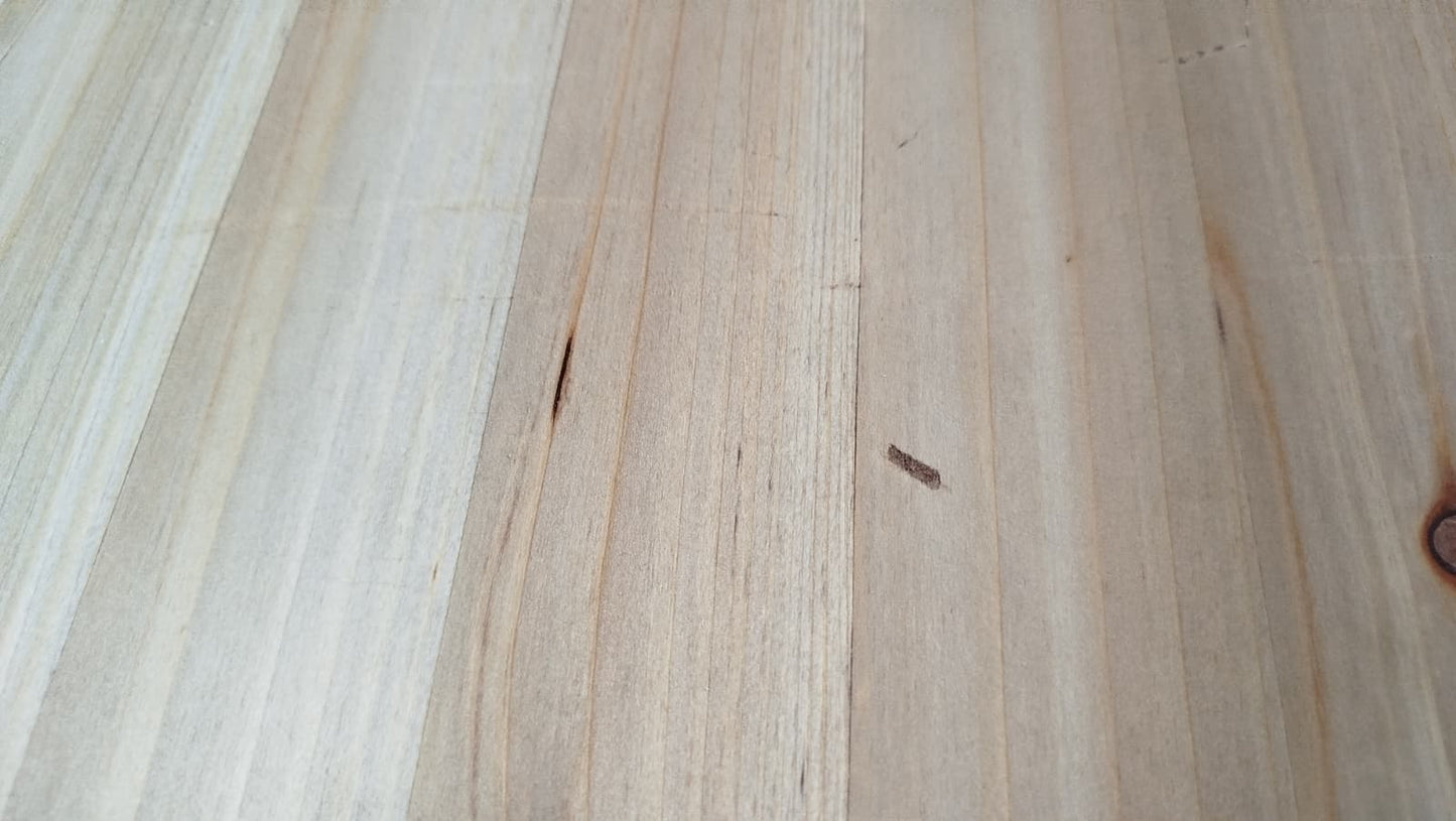 Bancă, alb, 107x45x75,5 cm, lemn masiv de brad