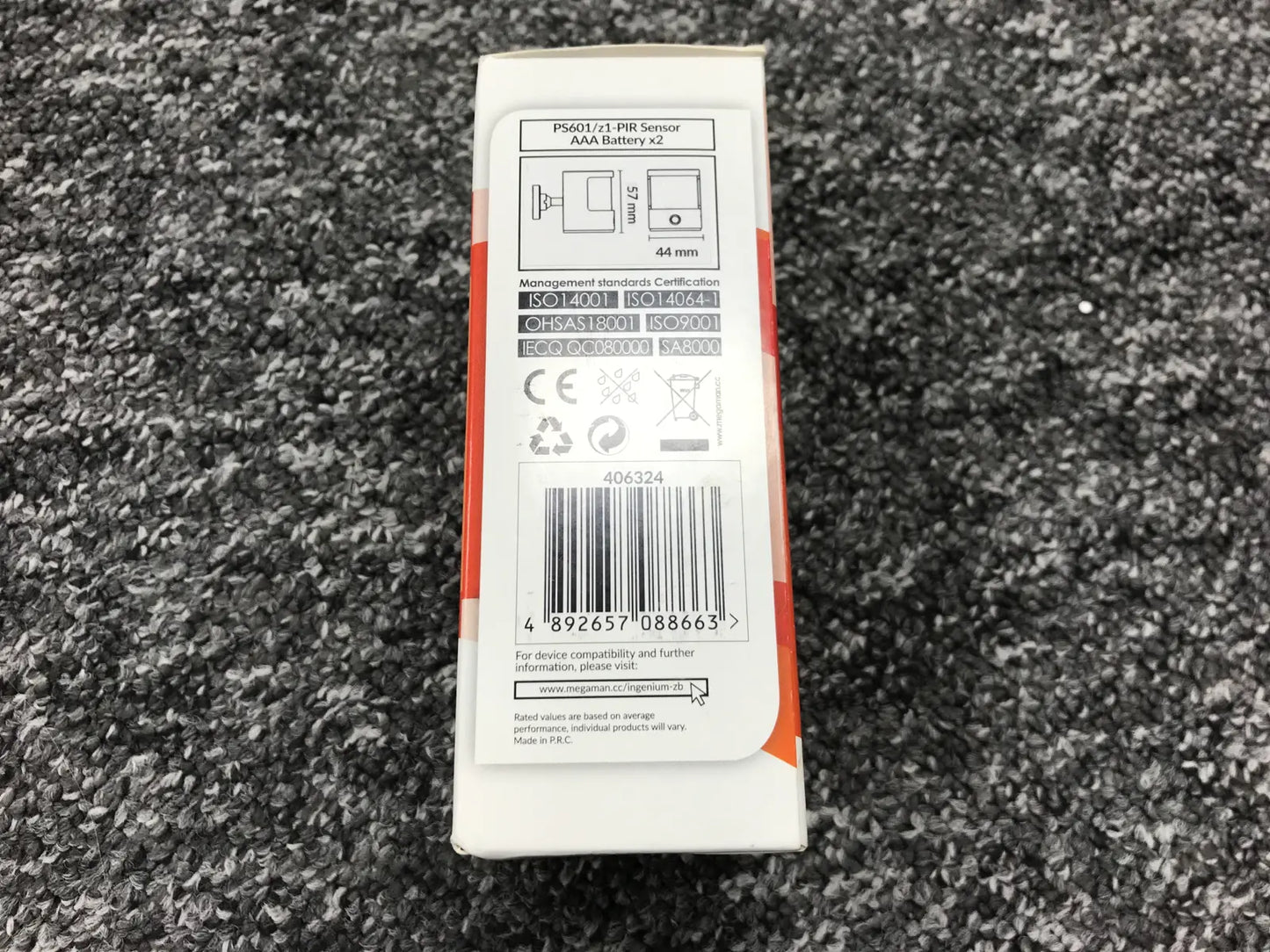 Senzor de Mișcare Inteligent MEGAMAN PIR – ZigBee, Smart Control