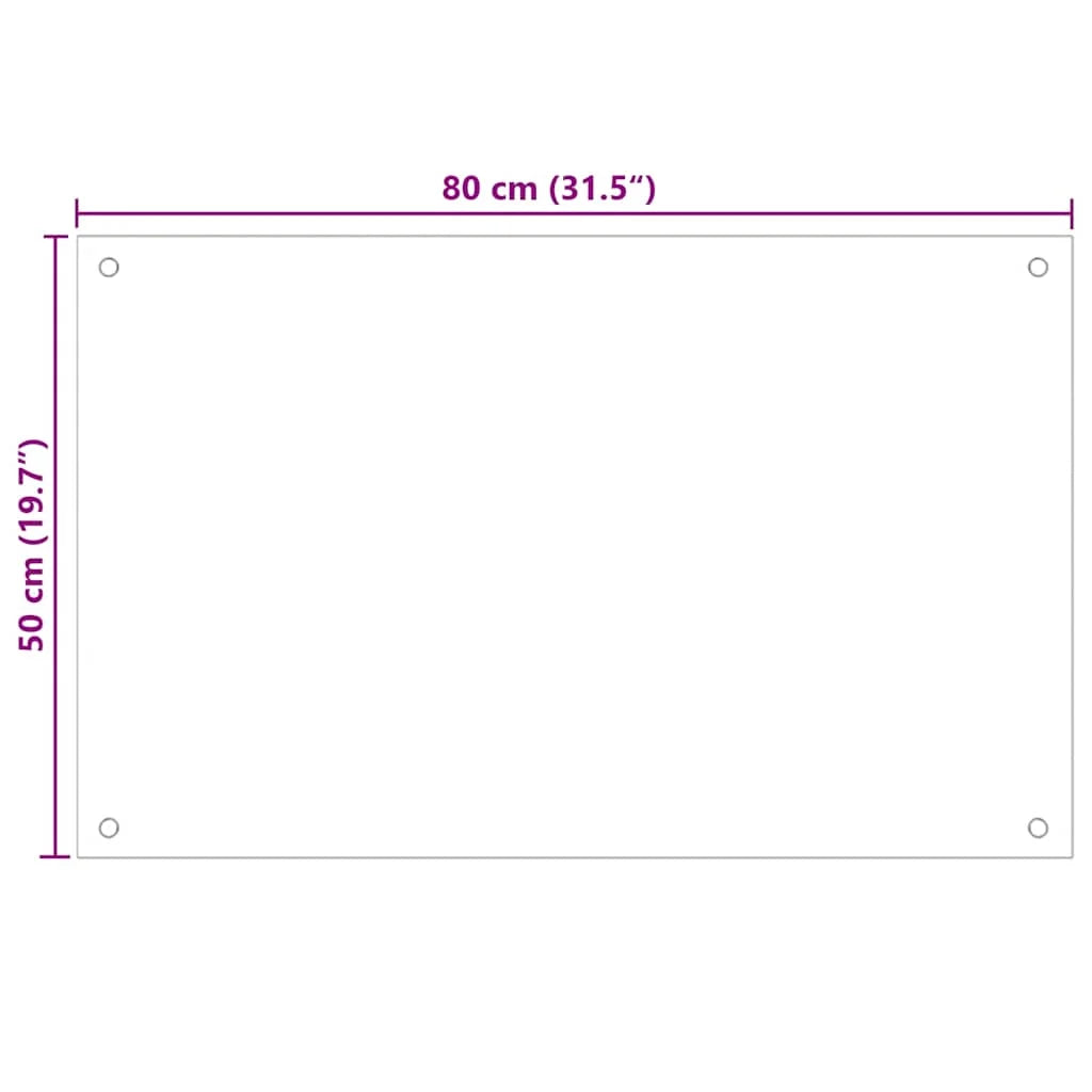 Panou antistropi de bucătărie, negru 80x50 cm sticlă securizată