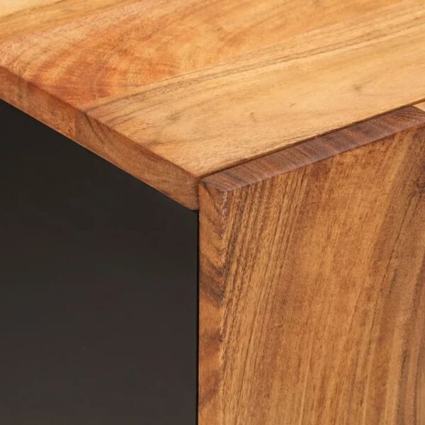 Dulap de chiuvetă 62x33x58 cm lemn masiv acacia & lemn compozit