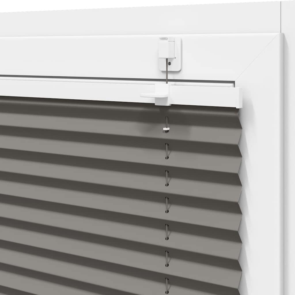 Jaluzea plisată Antracit 75x150 cm Lățime țesătură 74,4 cm