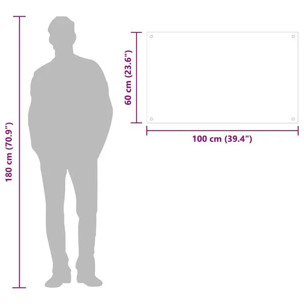 Panou antistropi de bucătărie, culoare lapte, 100x60 cm sticlă securizată