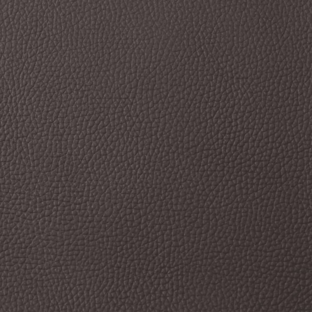 Fotoliu de masaj rabatabil, maro închis, piele naturală