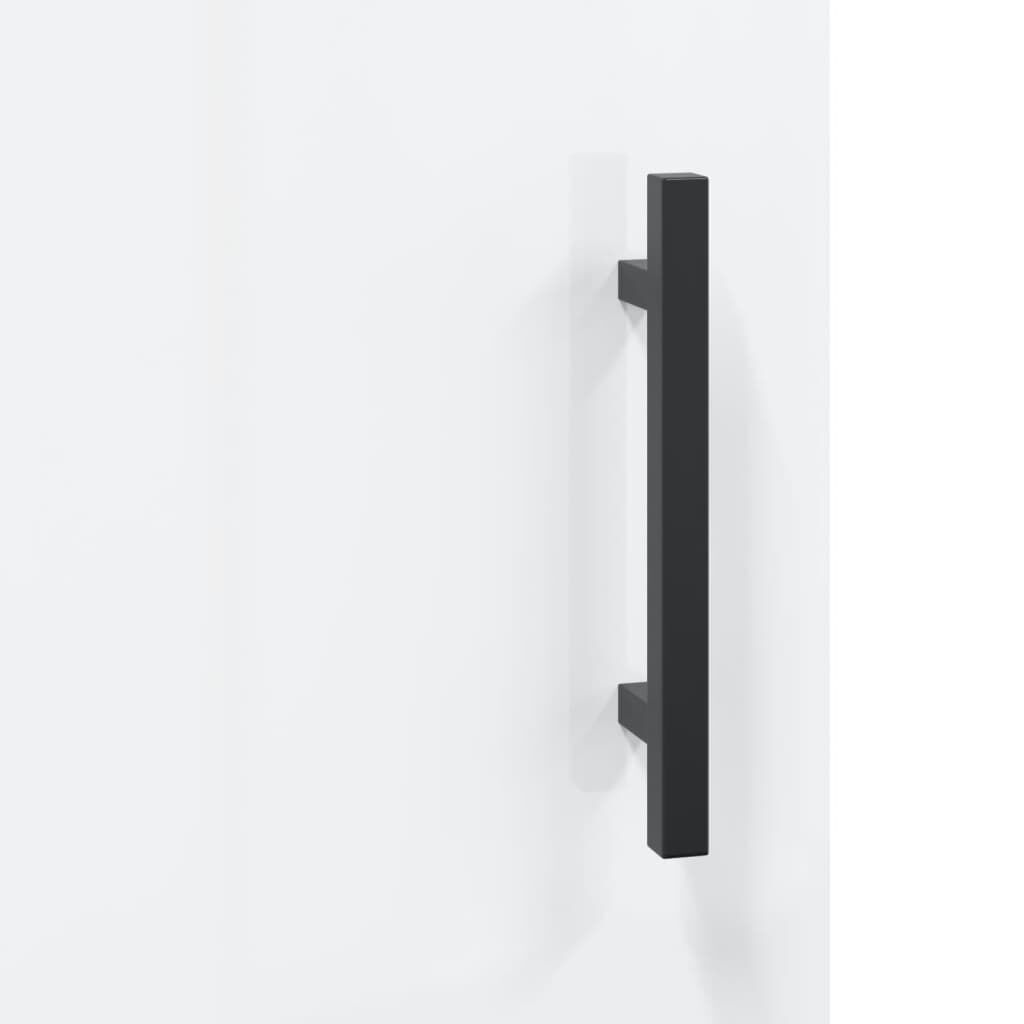 Dulap montat pe perete, alb extralucios, 34,5x34x90 cm