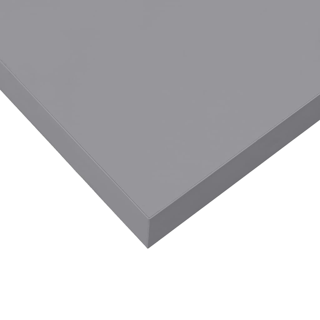 Rafturi de perete suspendate, 2 buc., gri, 60x23,5x3,8 cm, MDF