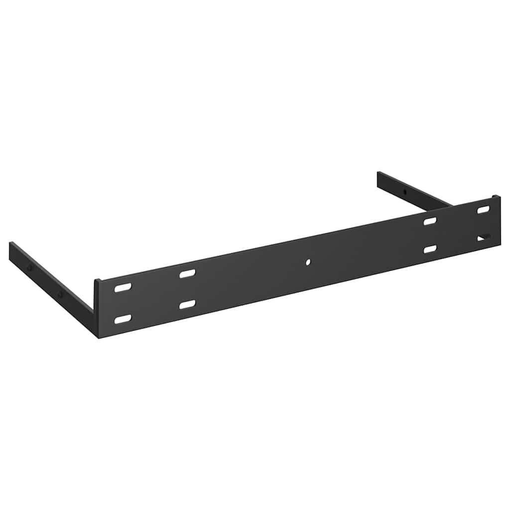 Rafturi de perete suspendate, 2 buc., gri, 60x23,5x3,8 cm, MDF