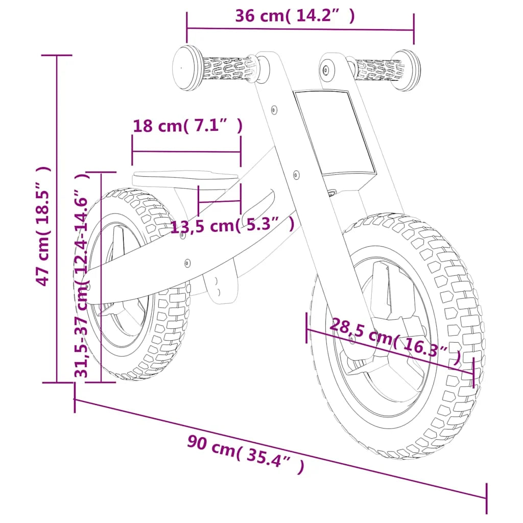 Bicicletă de echilibru pentru copii, albastru