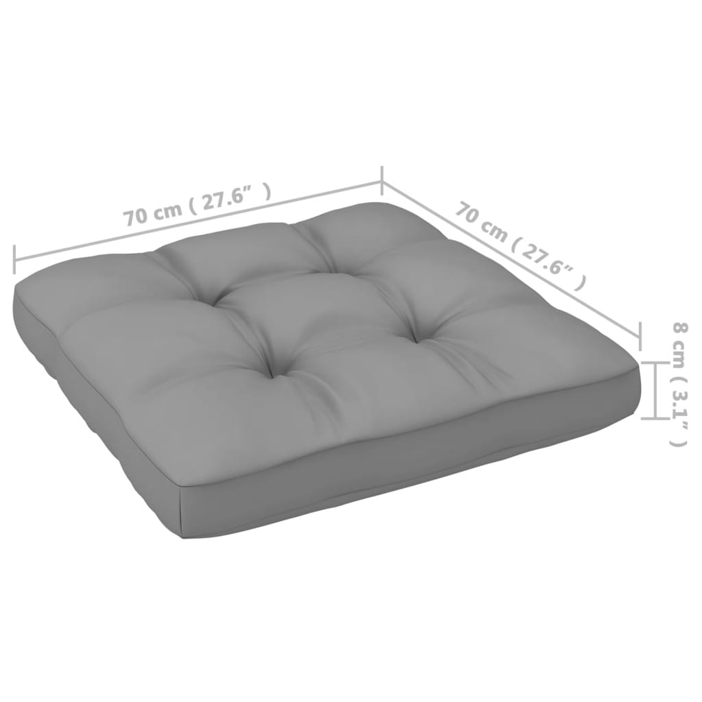 Set mobilier grădină cu perne, 2 piese, lemn masiv de pin