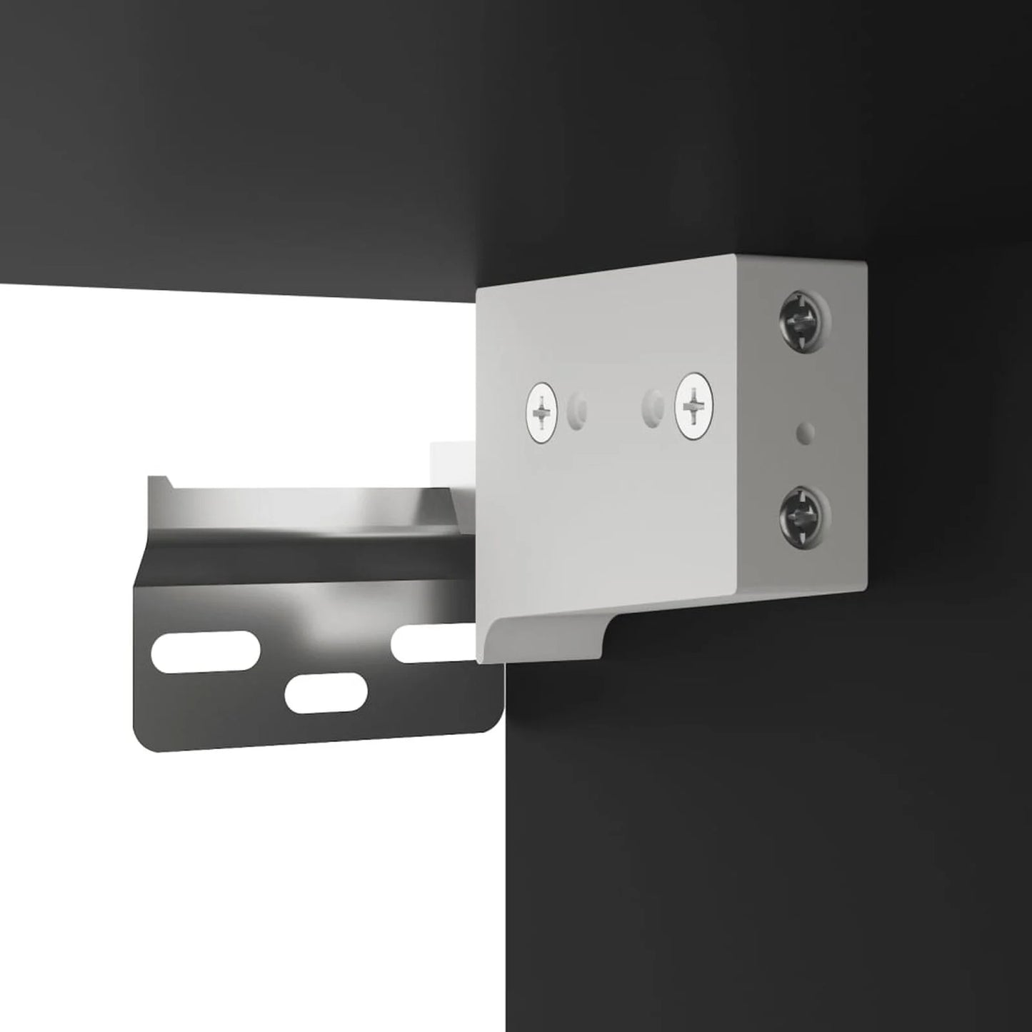 Comode TV cu lumini LED, 2 buc., negru, 40,5x30x60 cm