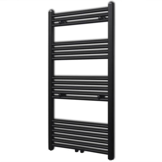 Radiator port-prosop încălzire centrală baie drept, negru, 600x1140 mm