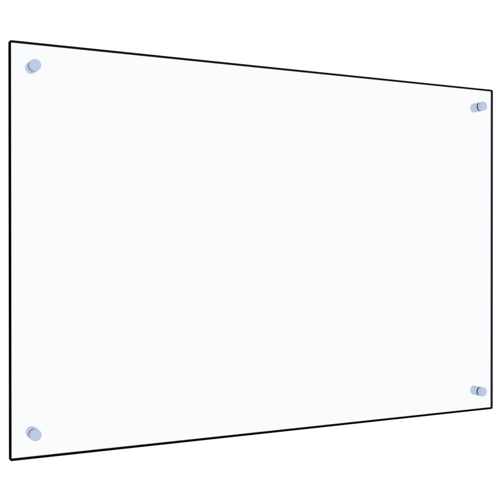 Panou antistropi bucătărie transparent 90x60 cm sticlă securiz.