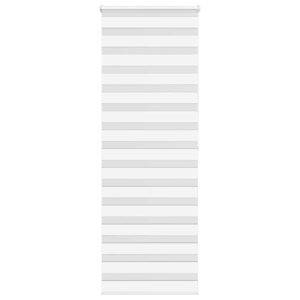 Jaluzea tip zebra alb lățime țesătură 65,9 cm poliester