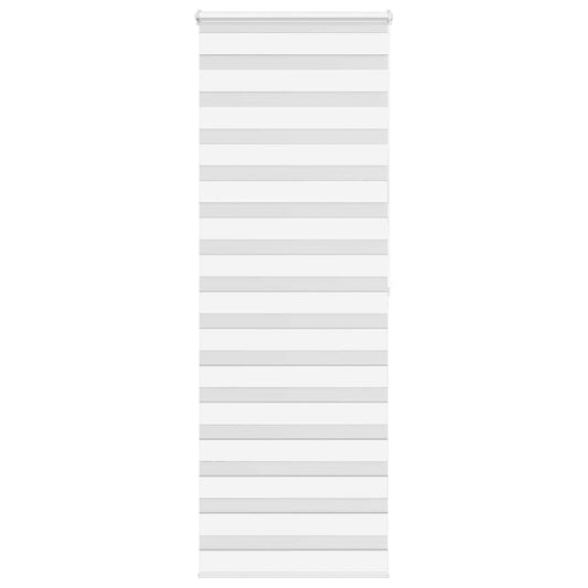 Jaluzea tip zebra alb lățime țesătură 65,9 cm poliester